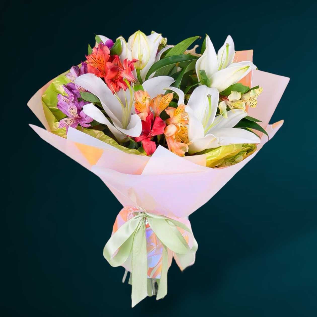 Lilies and Alstroemeria Bouquet