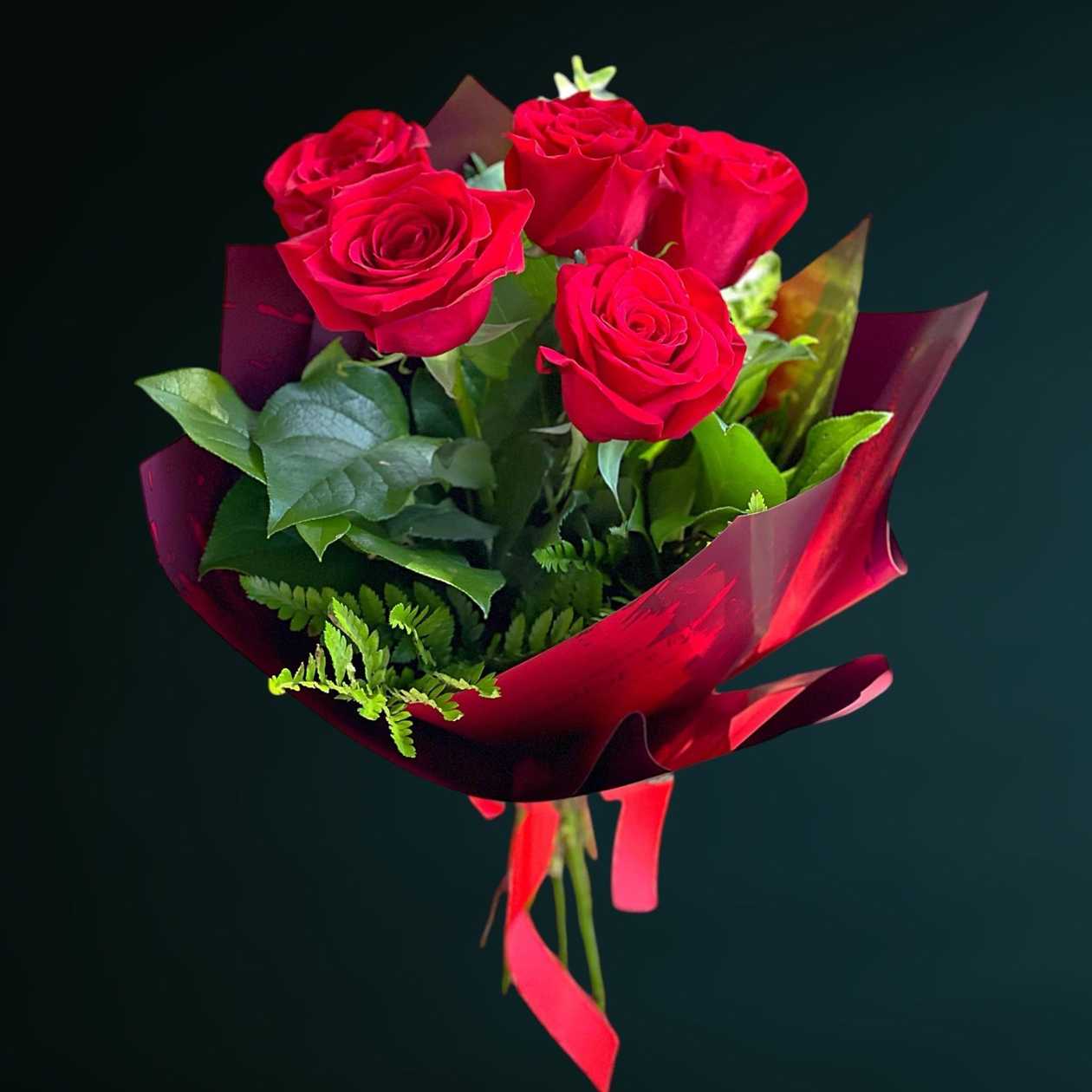 5 Red Roses Bouquet
