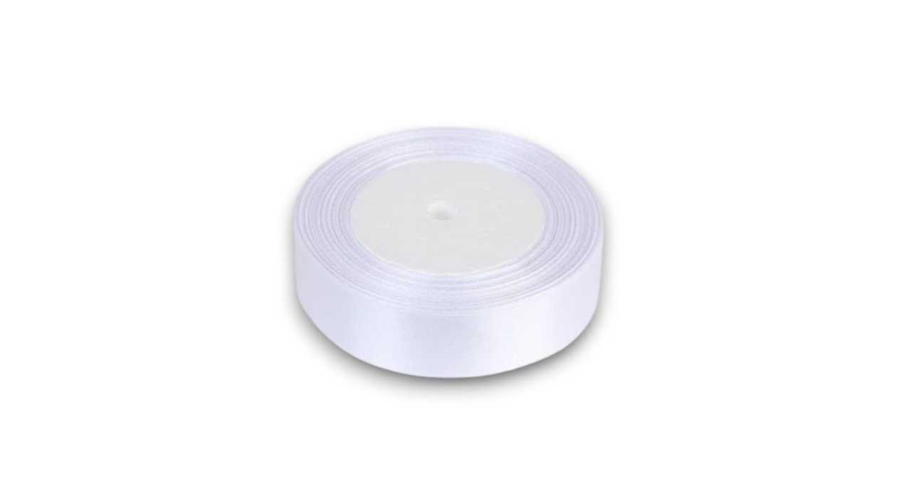 White Ribbon, 2.5cm wide, 1111111111397-3