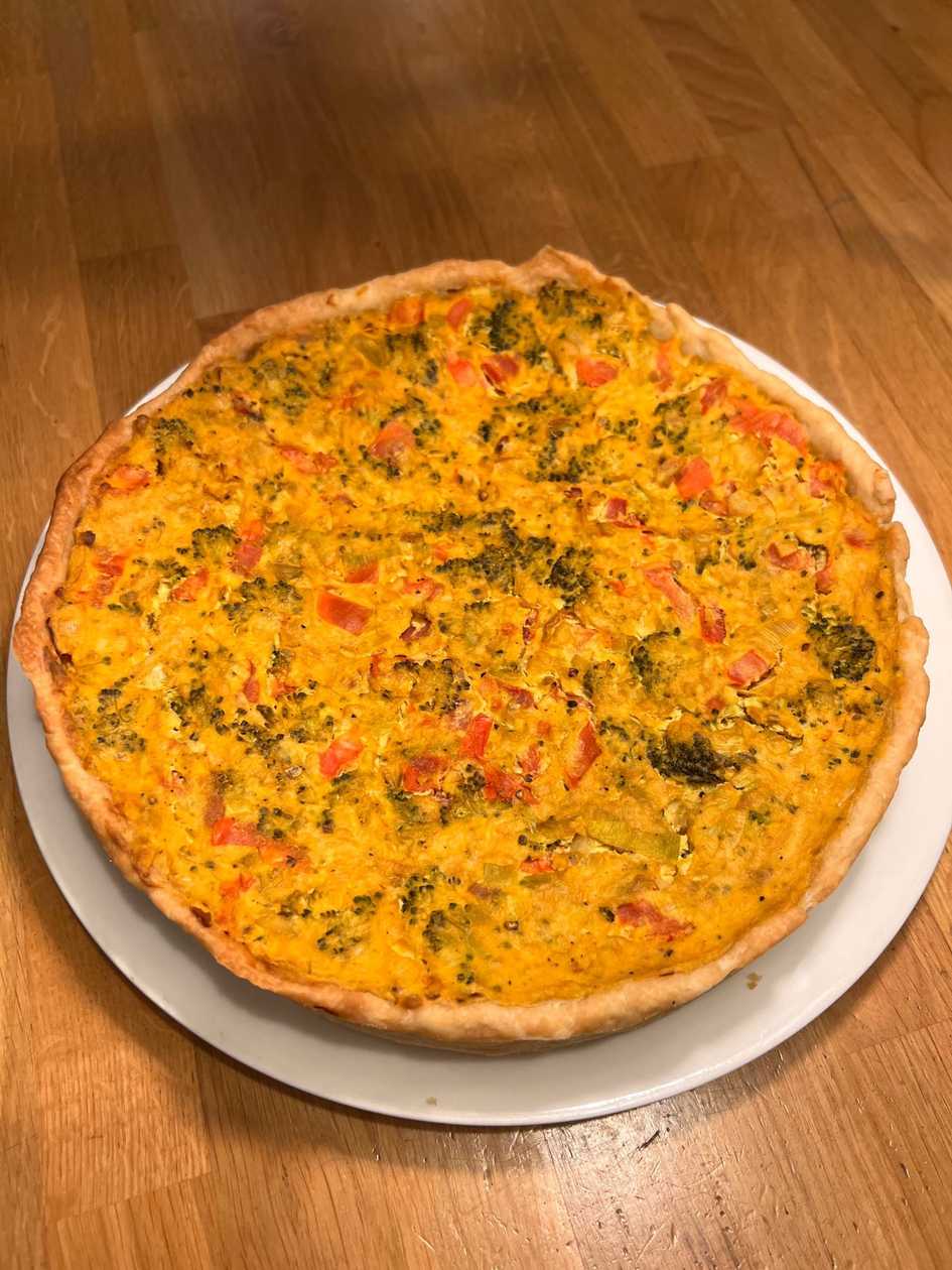 Gluten-Free Lentil Quiche with Vegetables (1/8 portion)