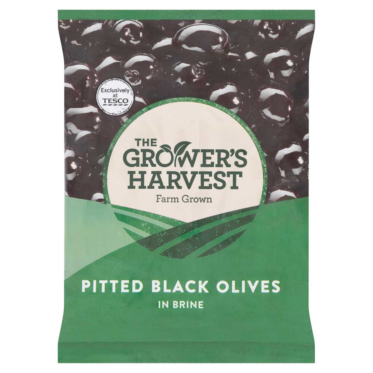 The Grower's Harvest Pitted Black Olives in Brine 200g