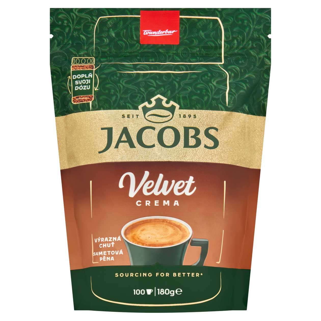Jacobs Velvet Crema Instant Coffee 180g