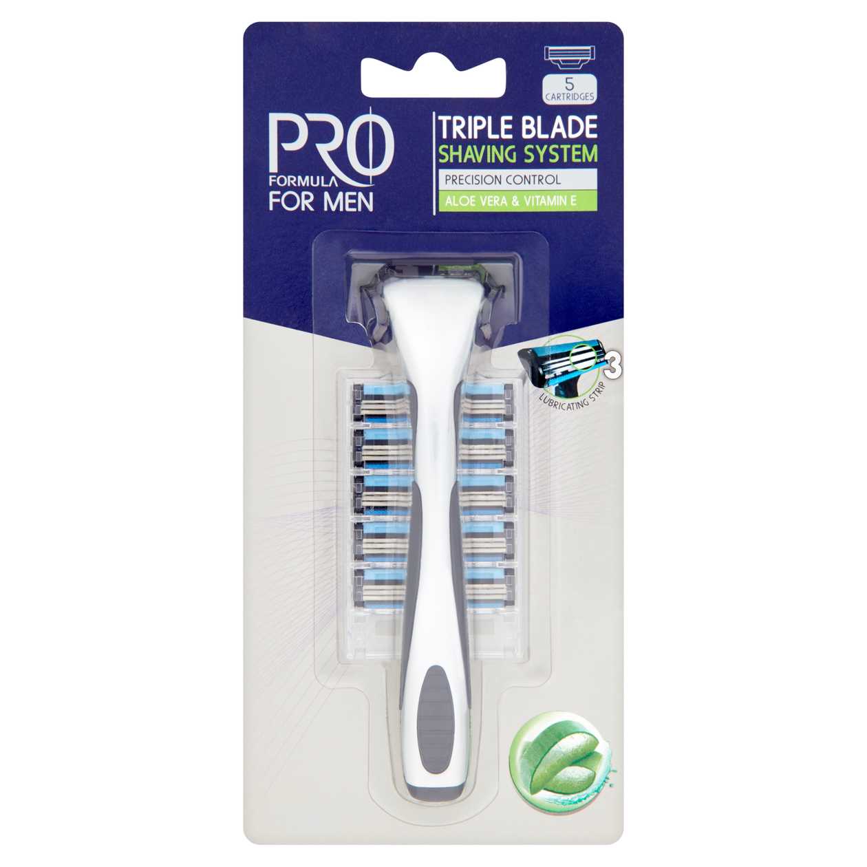 Tesco Pro Formula For Men Triple Blade Shaving System + 5 Refills