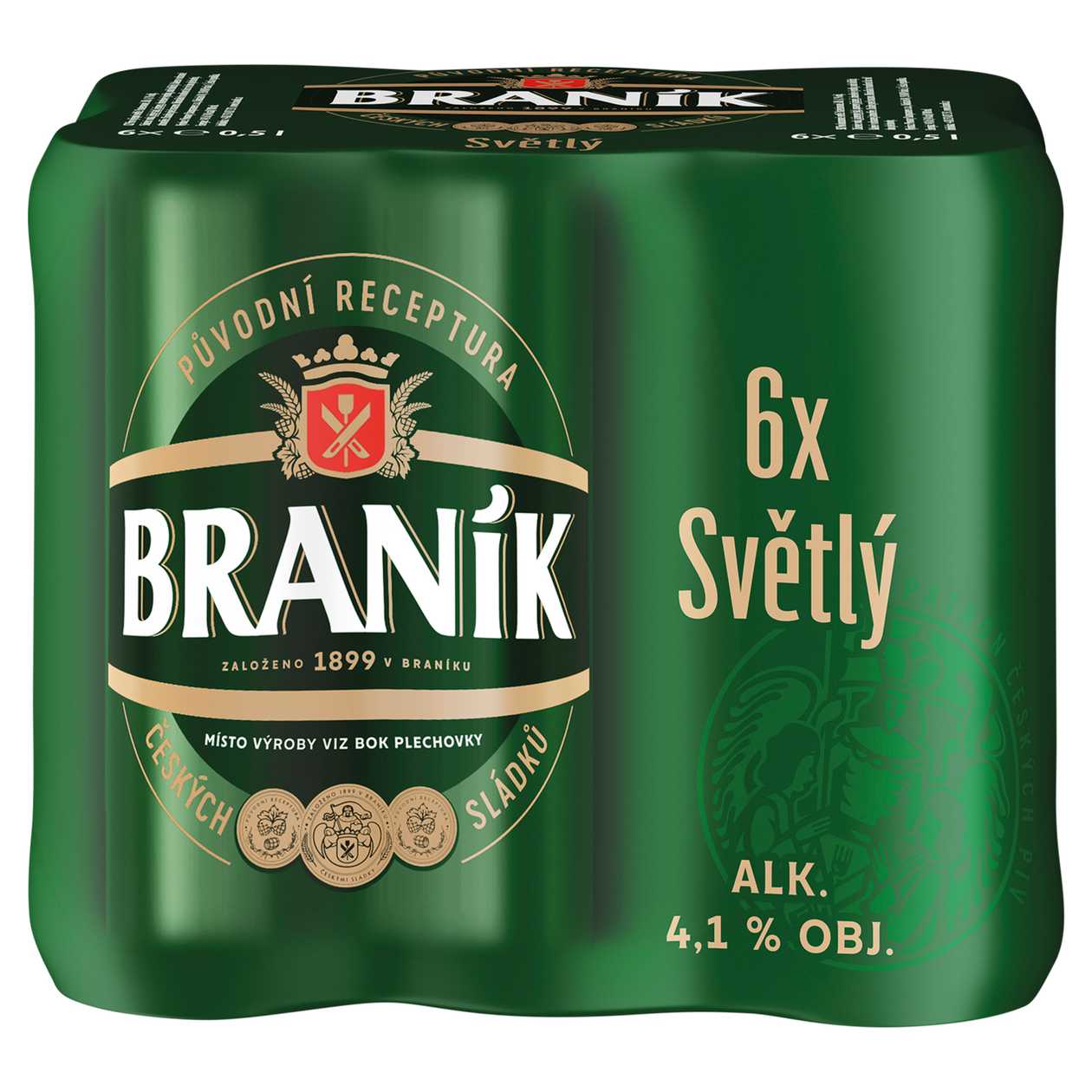 Braník Draft Pale Beer 6 x 0.5L