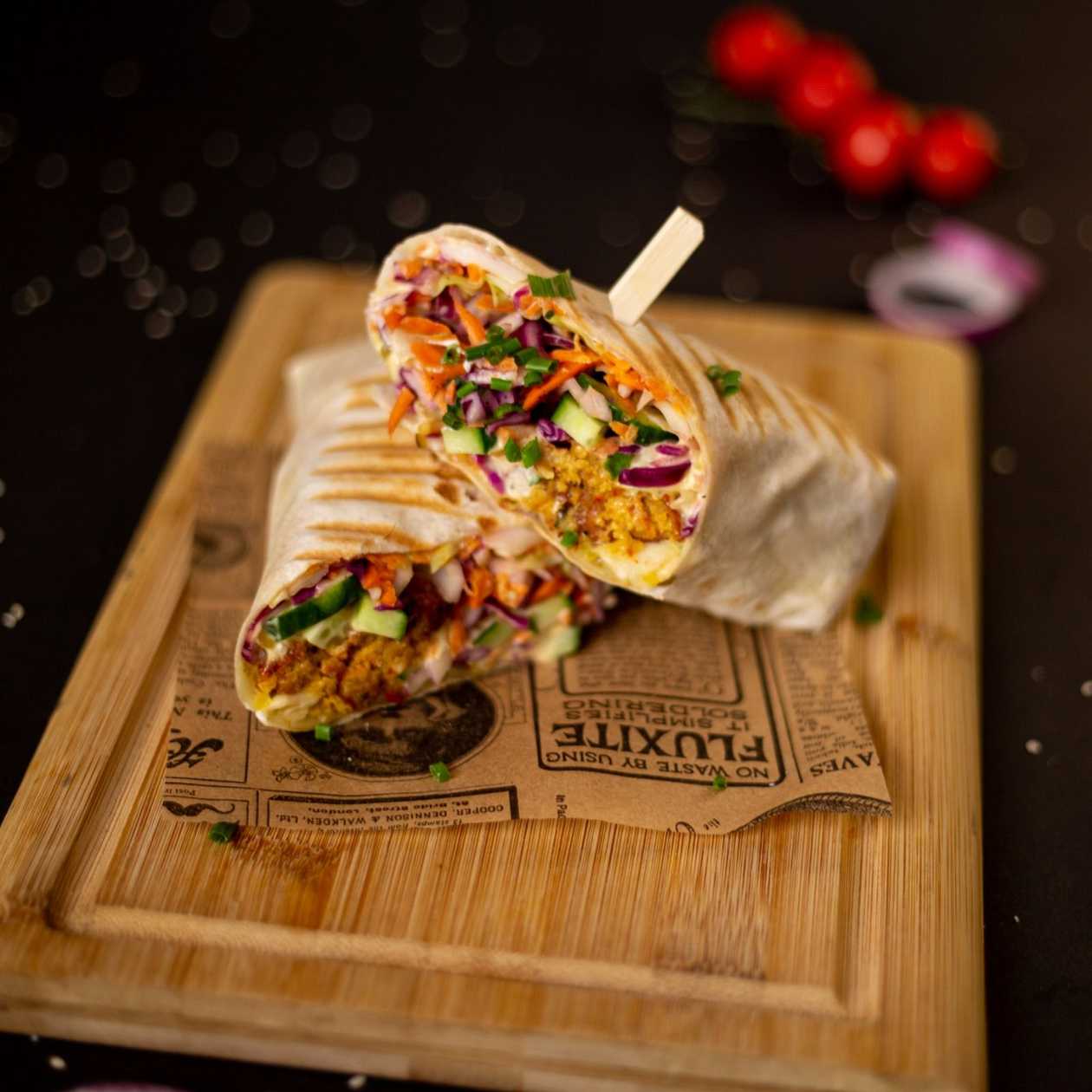 Hedgehog's wrap with fries