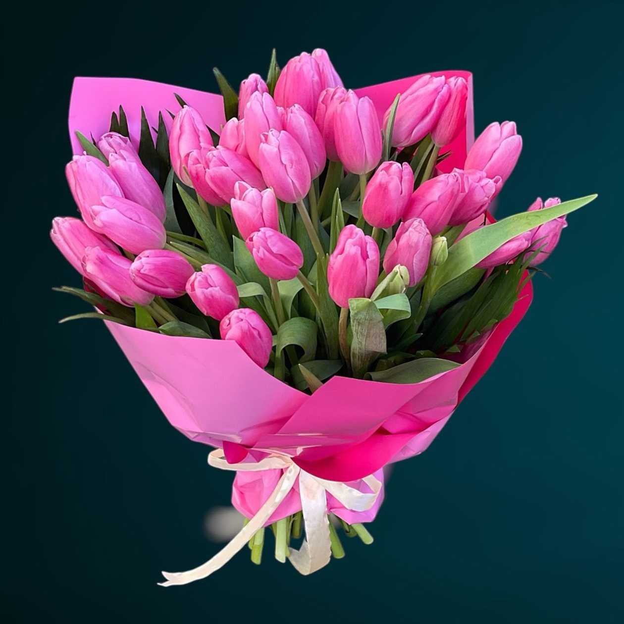31 Pink Tulips Bouquet