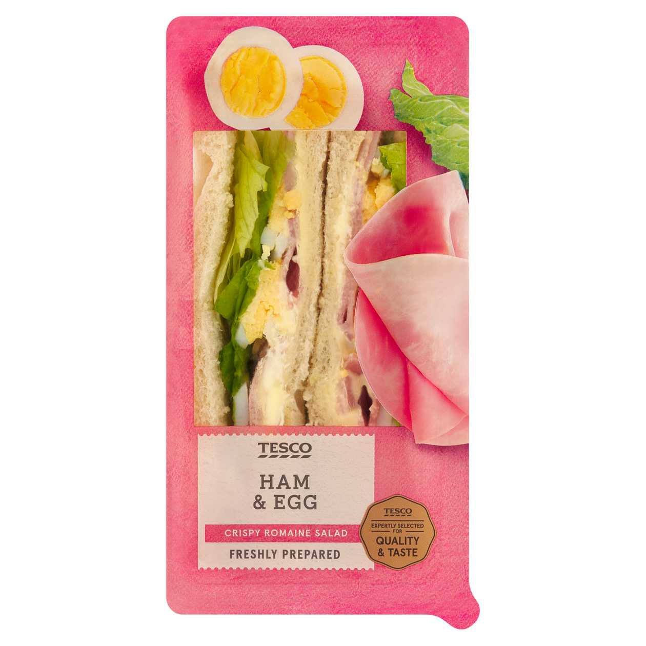 Tesco Wheat Toast with Ham, Mayonnaise Sauce, Boiled Egg and Romaine Lettuce 172g