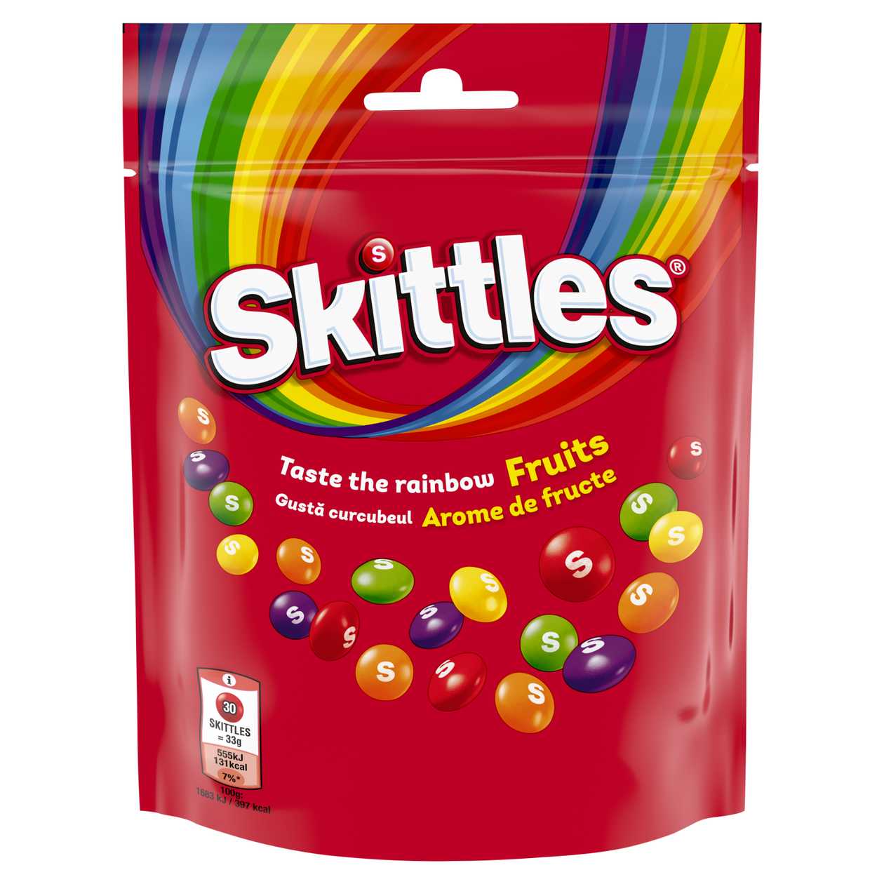 Skittles Žvýkací bonbóny v křupavé cukrové krustě s ovocnými příchutěmi 152g