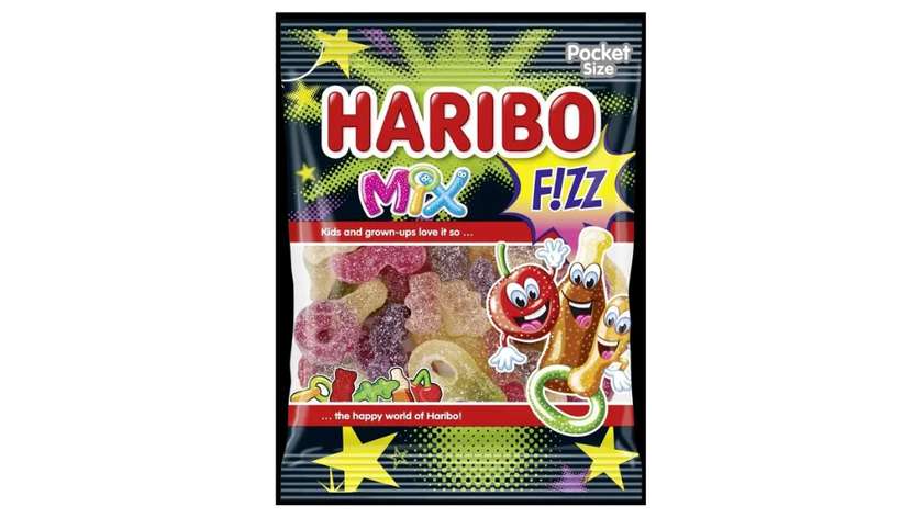Haribo Mix Fizz sour gummy candies 100g