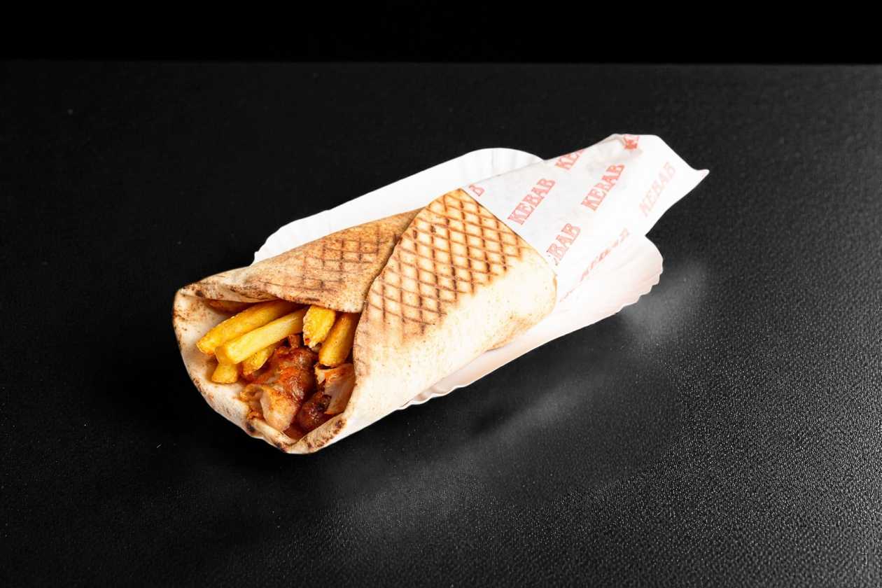 Dürüm Kebab with fries