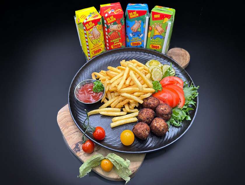 Lasteeine lihapallidega + kõrrejook