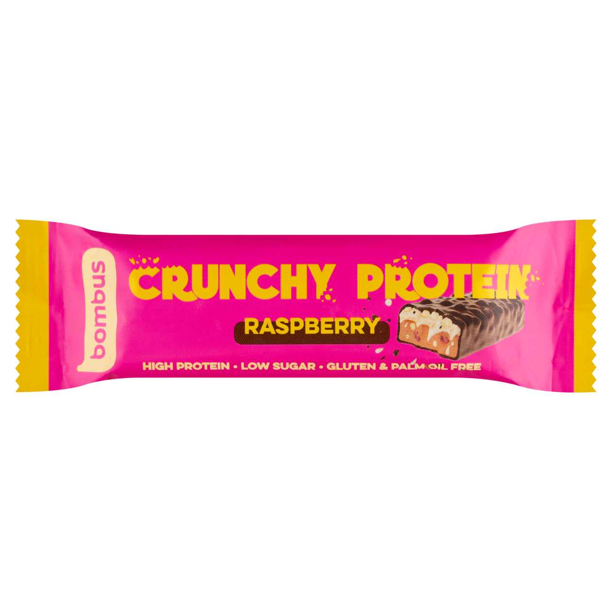 Bombus Crunchy Protein Raspberry 50g