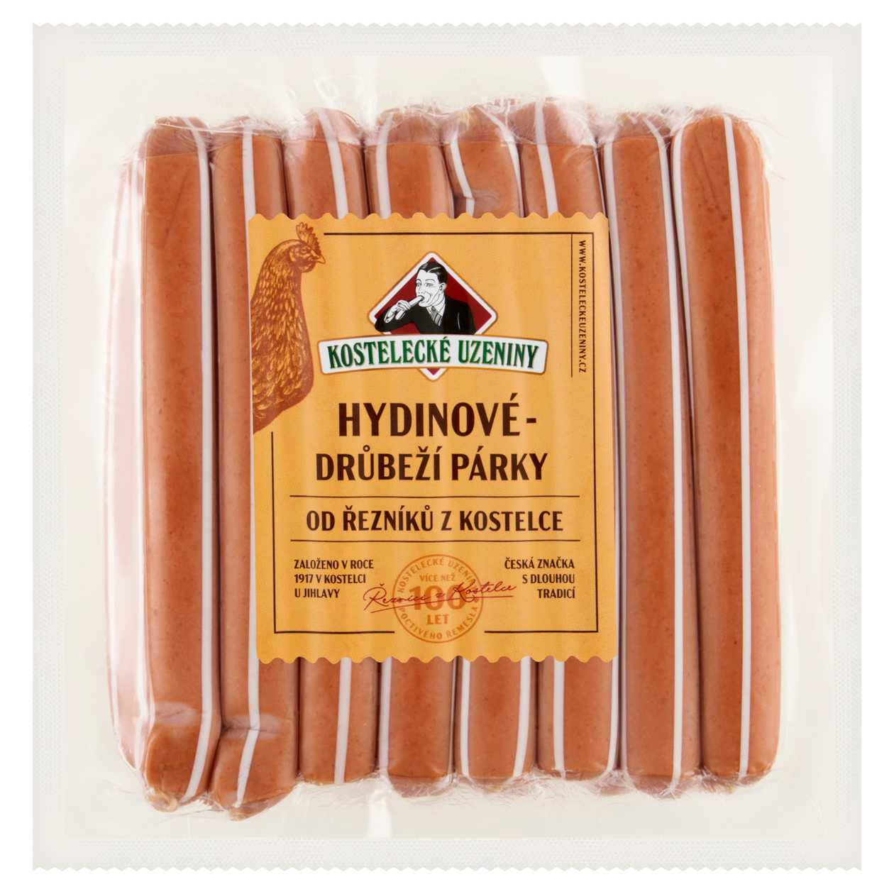 Kostelecké Uzeniny Drůbeží párky 1,000kg