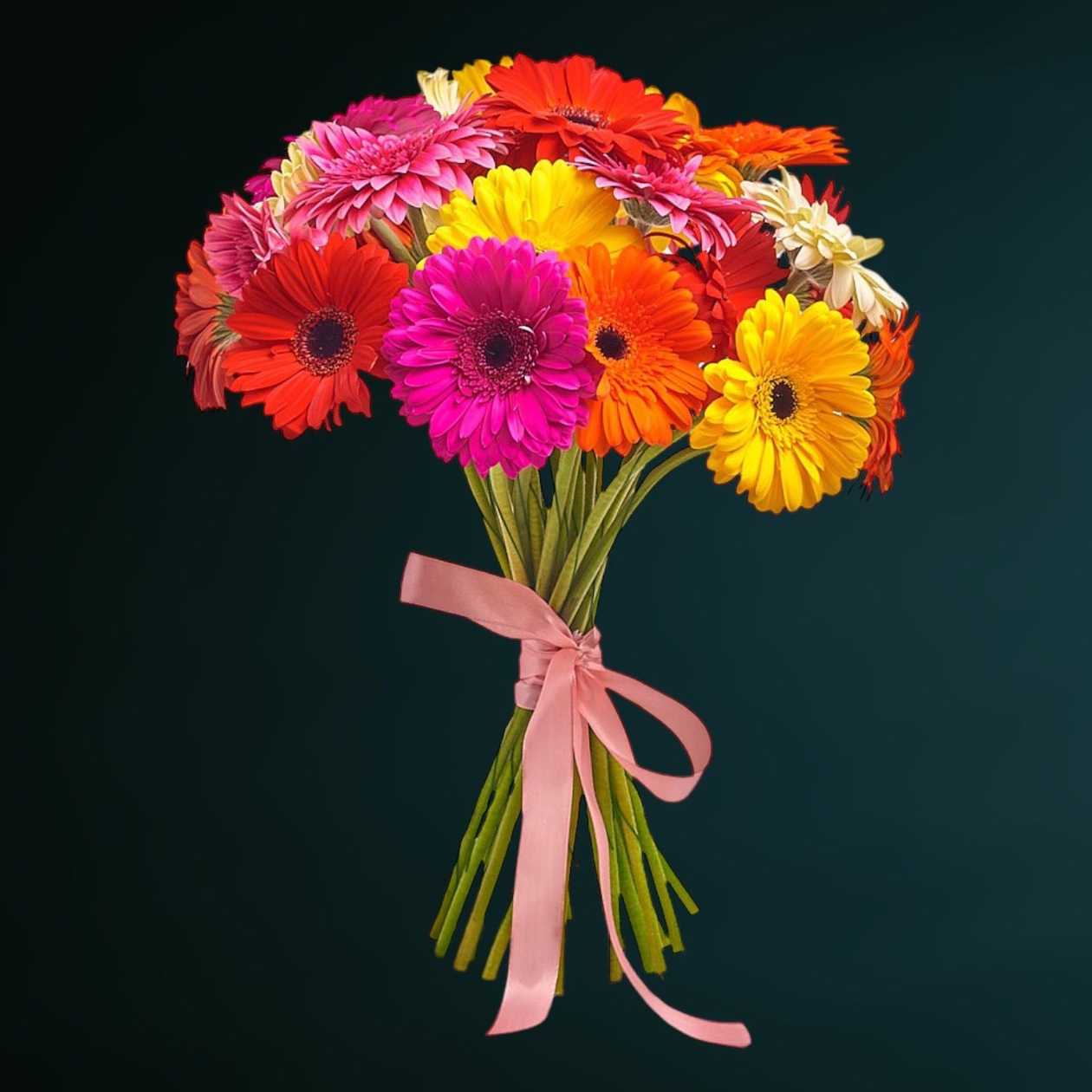 19 Mixed Gerbera Bouquet