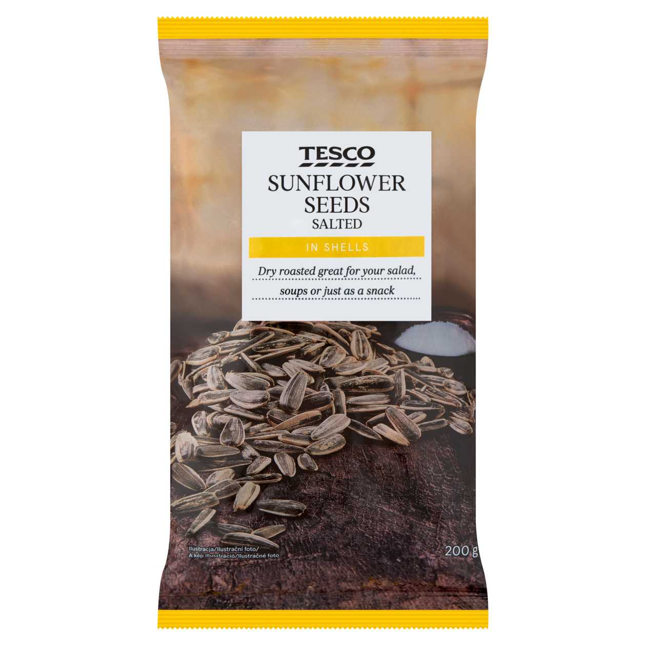 Tesco Sunflower Seeds Unpeeled Roasted Salted 200g