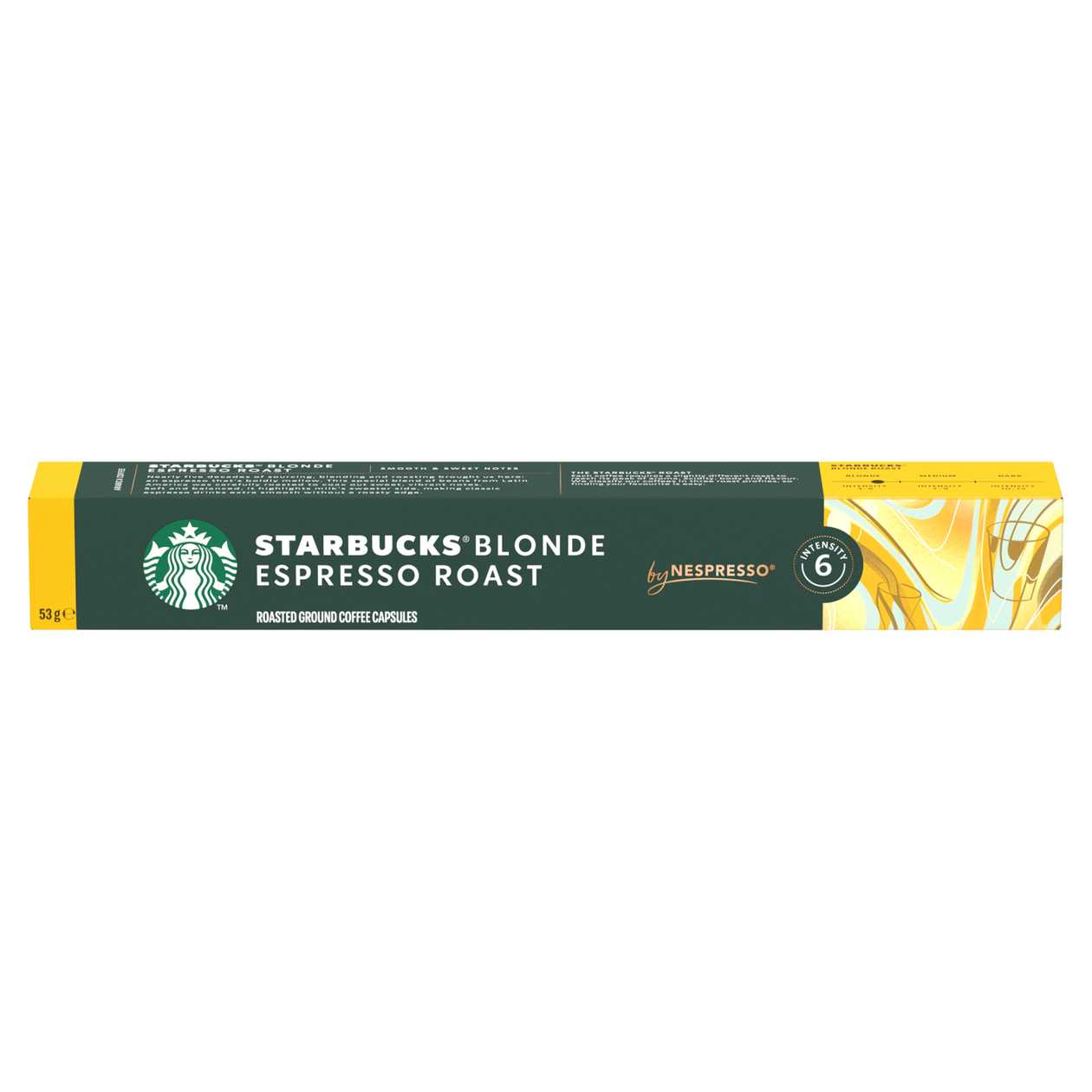 STARBUCKS Blonde espresso roast by Nespresso - capsules 10 pcs 53g