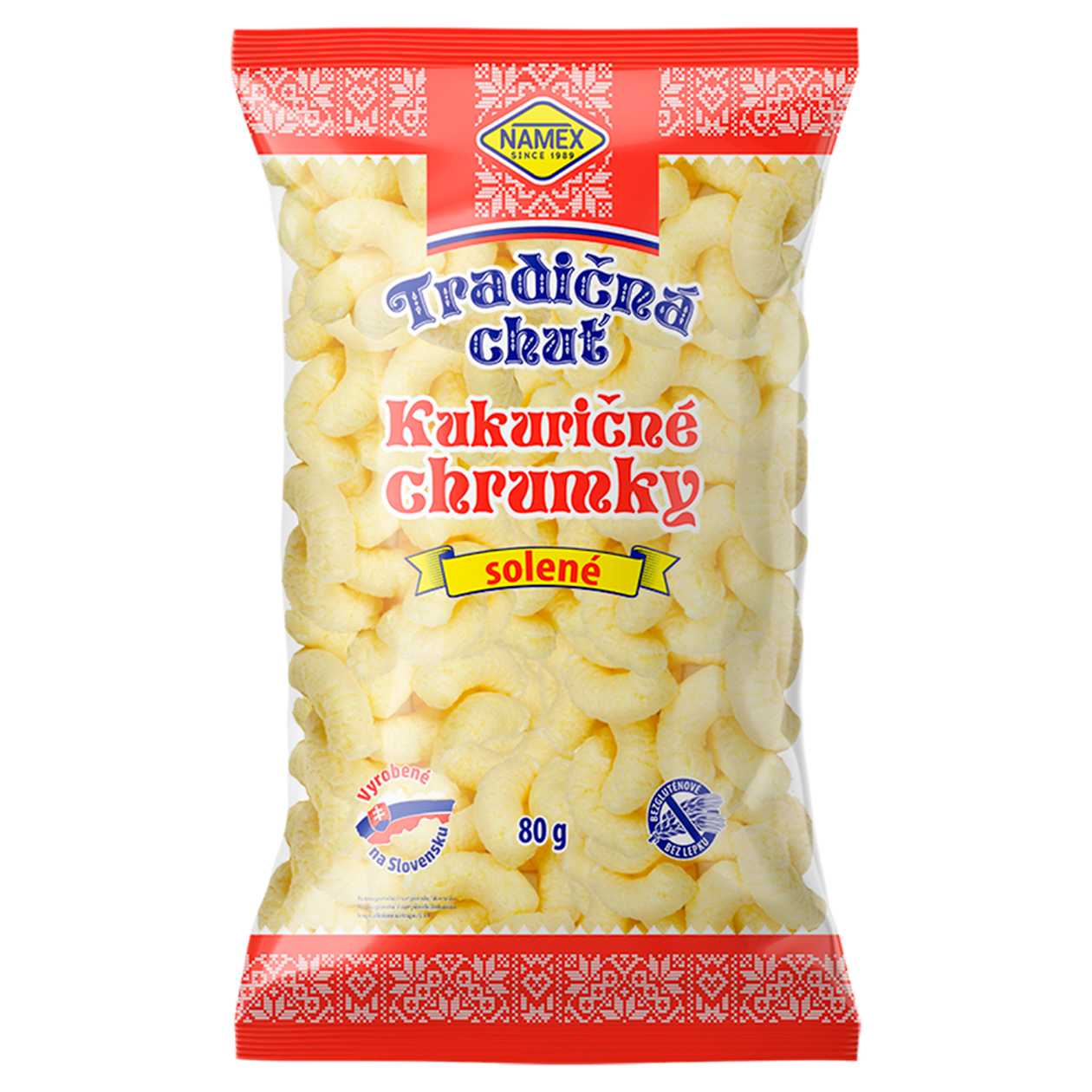 Salted corn crisps 80g