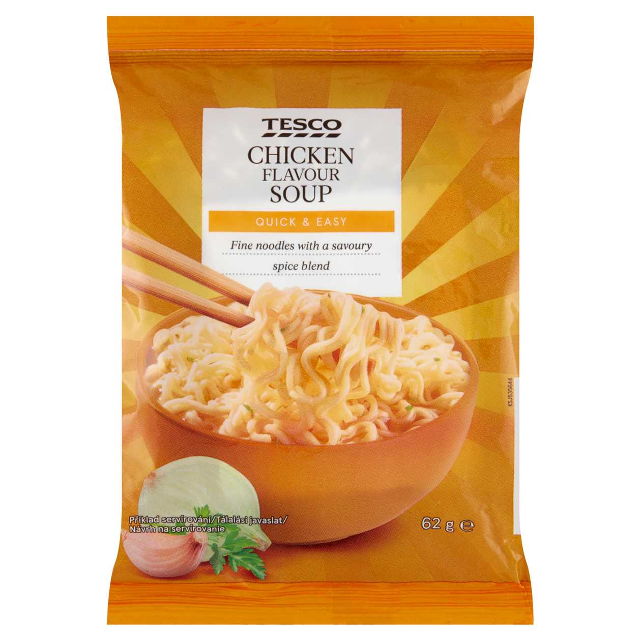 Tesco Instantní nudlová polévka s kuřecí příchutí 62g