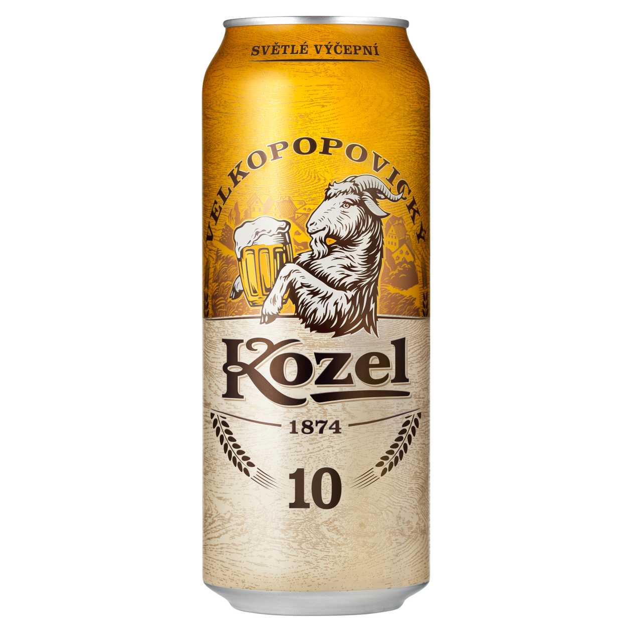 VELKOPOPOVICSKÝ KOZEL Light beer 10% can 0.5l