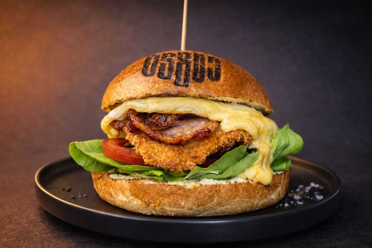 Crispy chicken burger