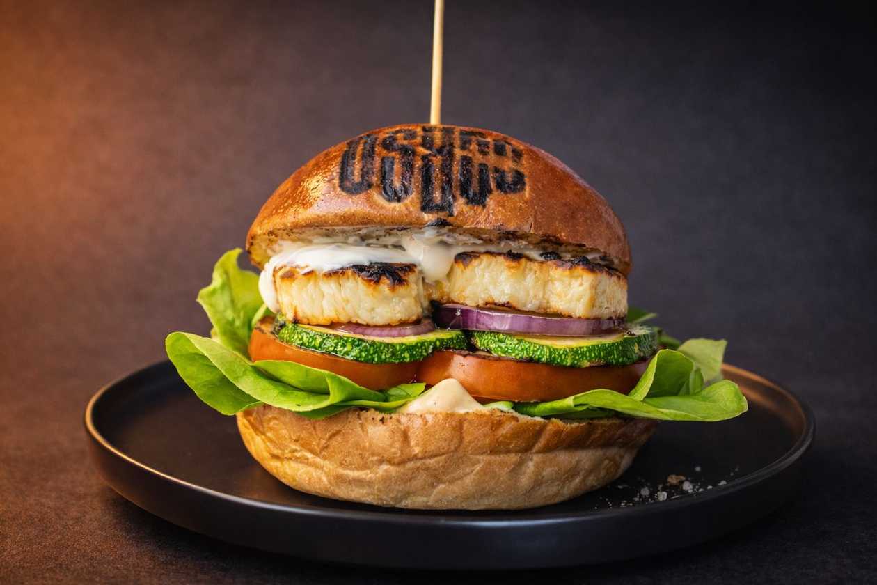 Halloumi burger