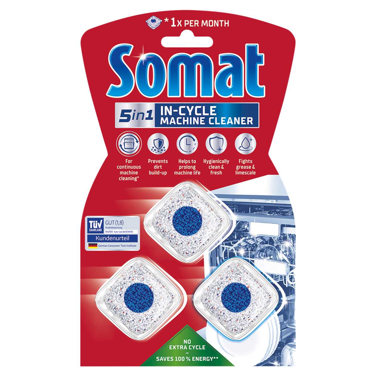 Somat Čistič myčky v tabletách Anti-Limescale 3 x 19g