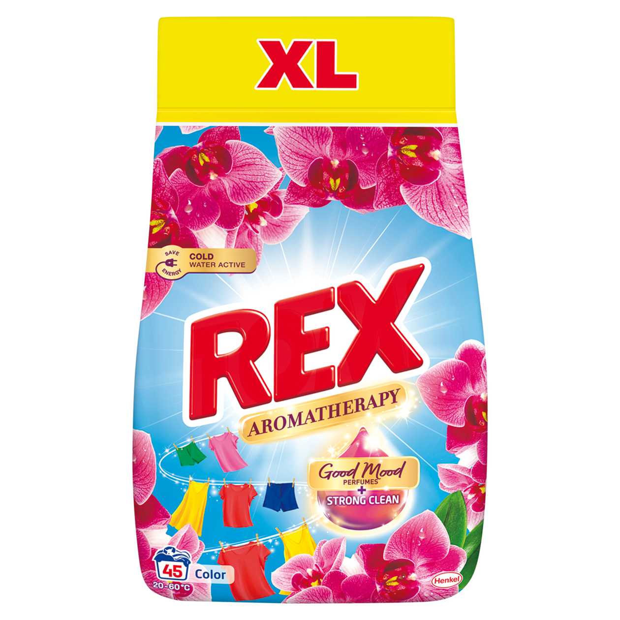 REX Aromatherapy Color prací prostředek 45 praní 2,475kg