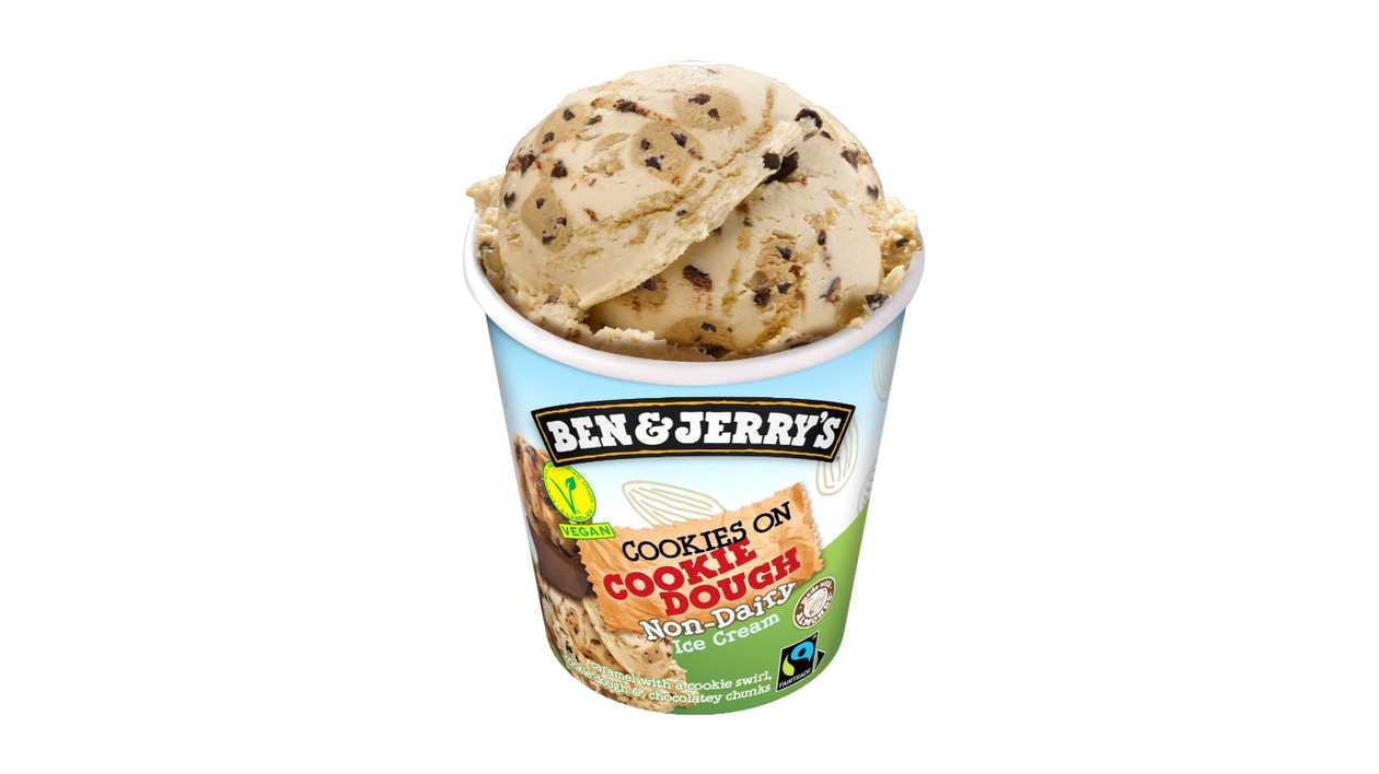 Ben & Jerry's Non Dairy COOKIES ON COOKIE DOUGH saldējums pintē, 465ml 70/300