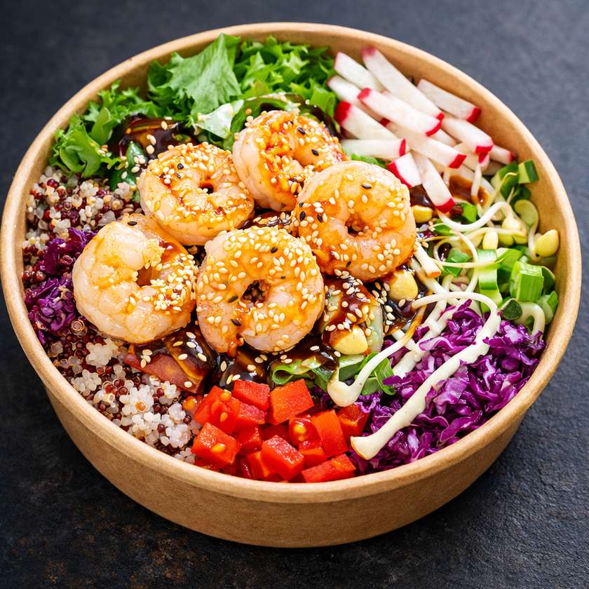 Pokekauss krevettidega  (1tk)