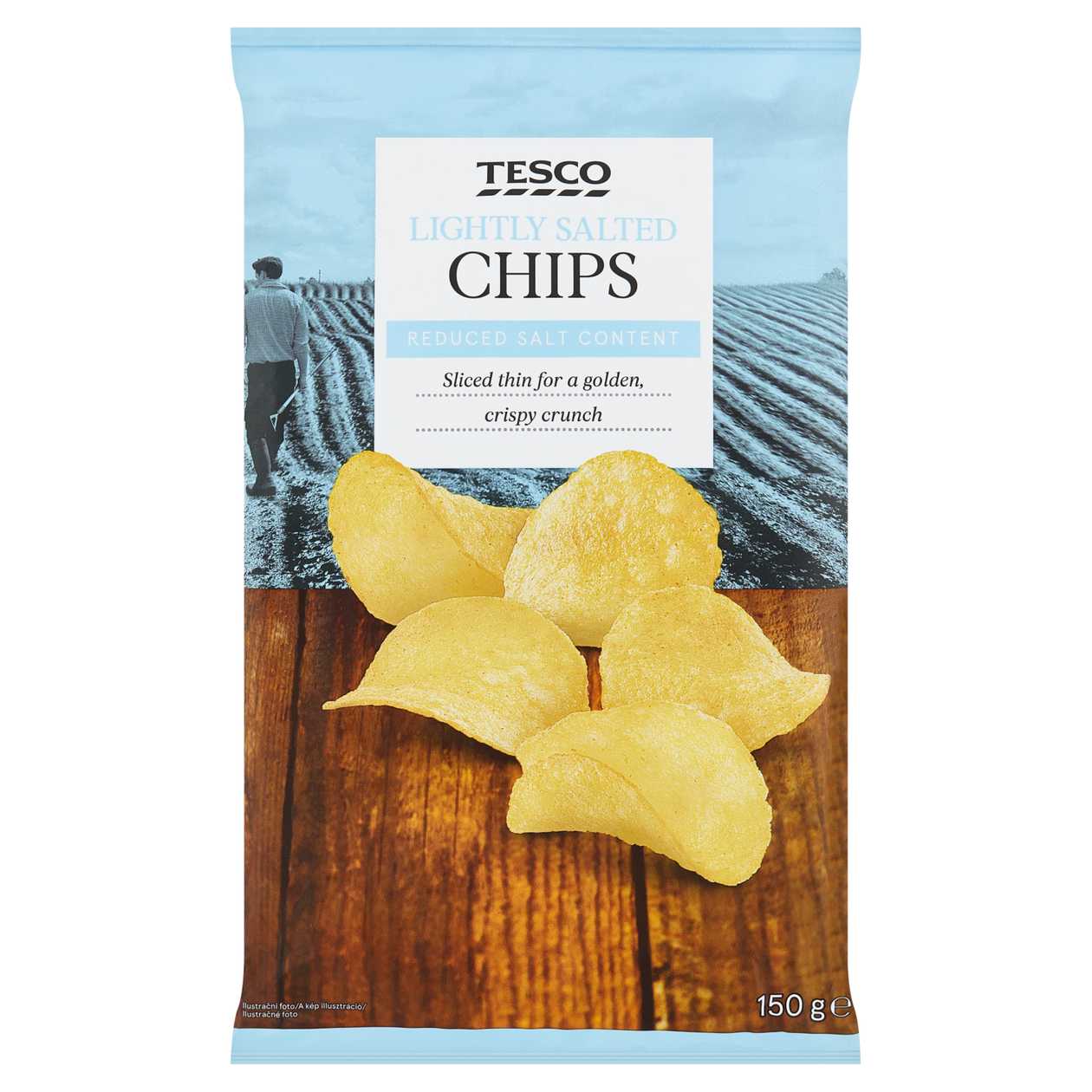 Tesco Lightly Salted Chips 150g