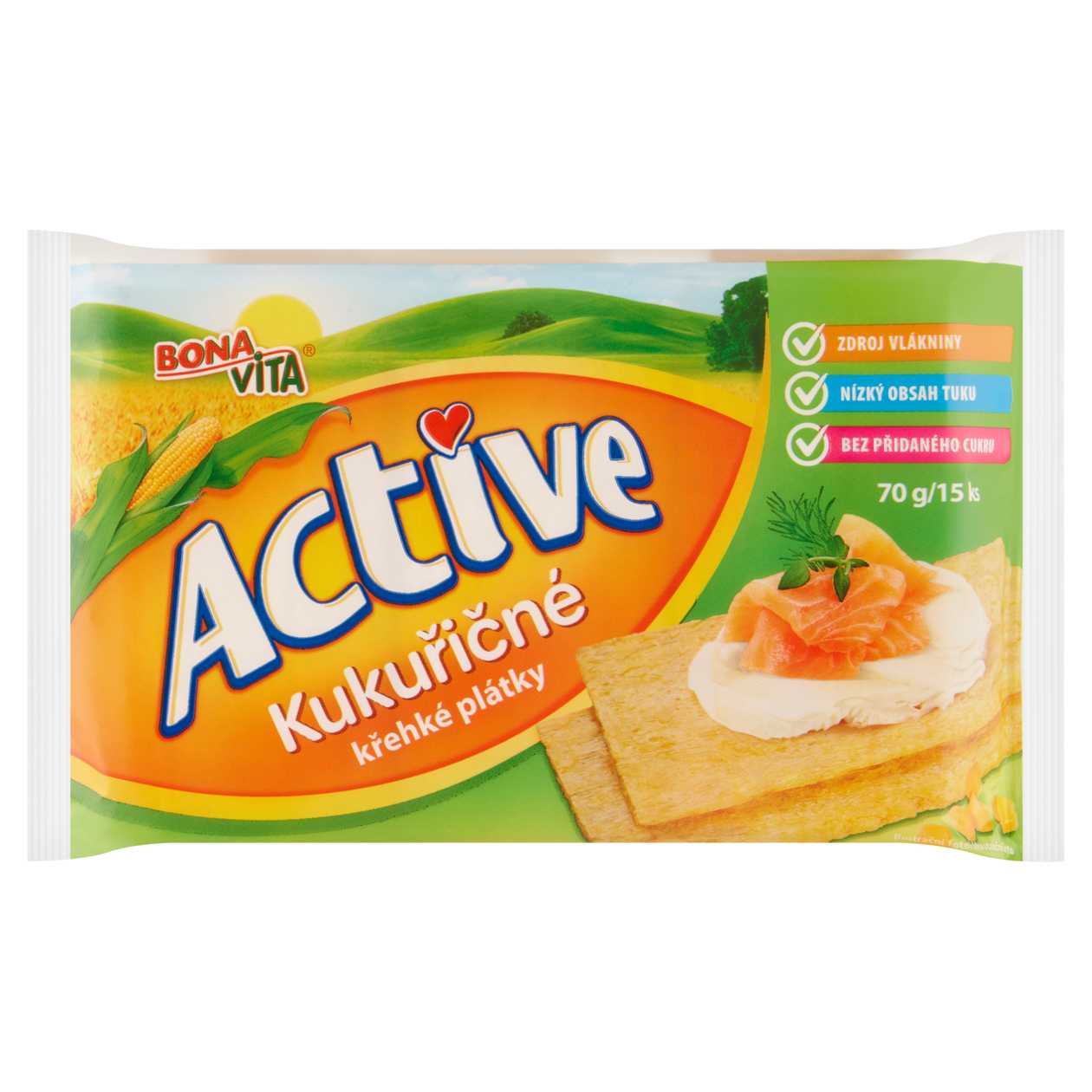 Bona Vita Active Corn Crisp Slices 15 pcs 70g