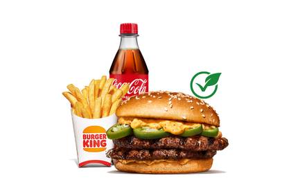 Taimne Chili Cheese Double Burger eine