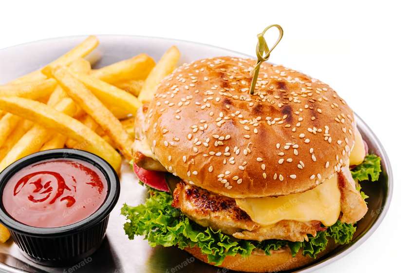 Mega Chicken Burger Meal
