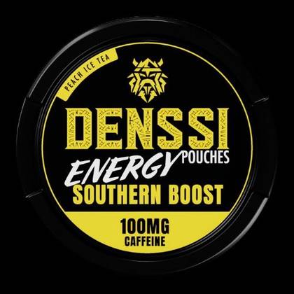 Denssi Energy Pouches - Peach Iced Tea  – 100mg Caffeine