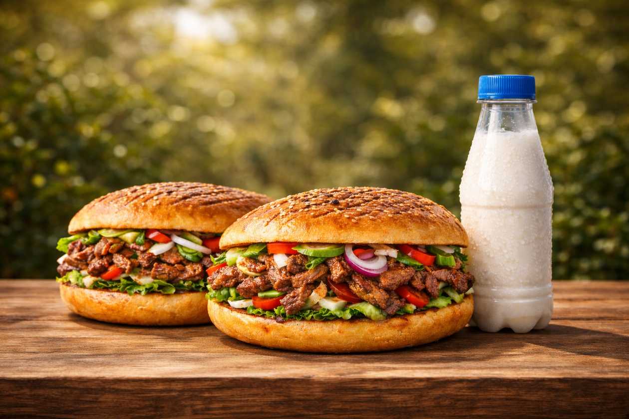 Two Veal Doners + Ayran as a gift