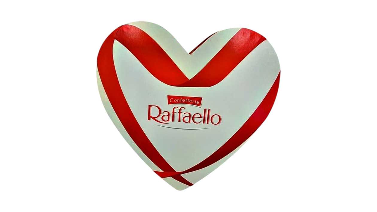 Raffaello 120g a forma di cuore