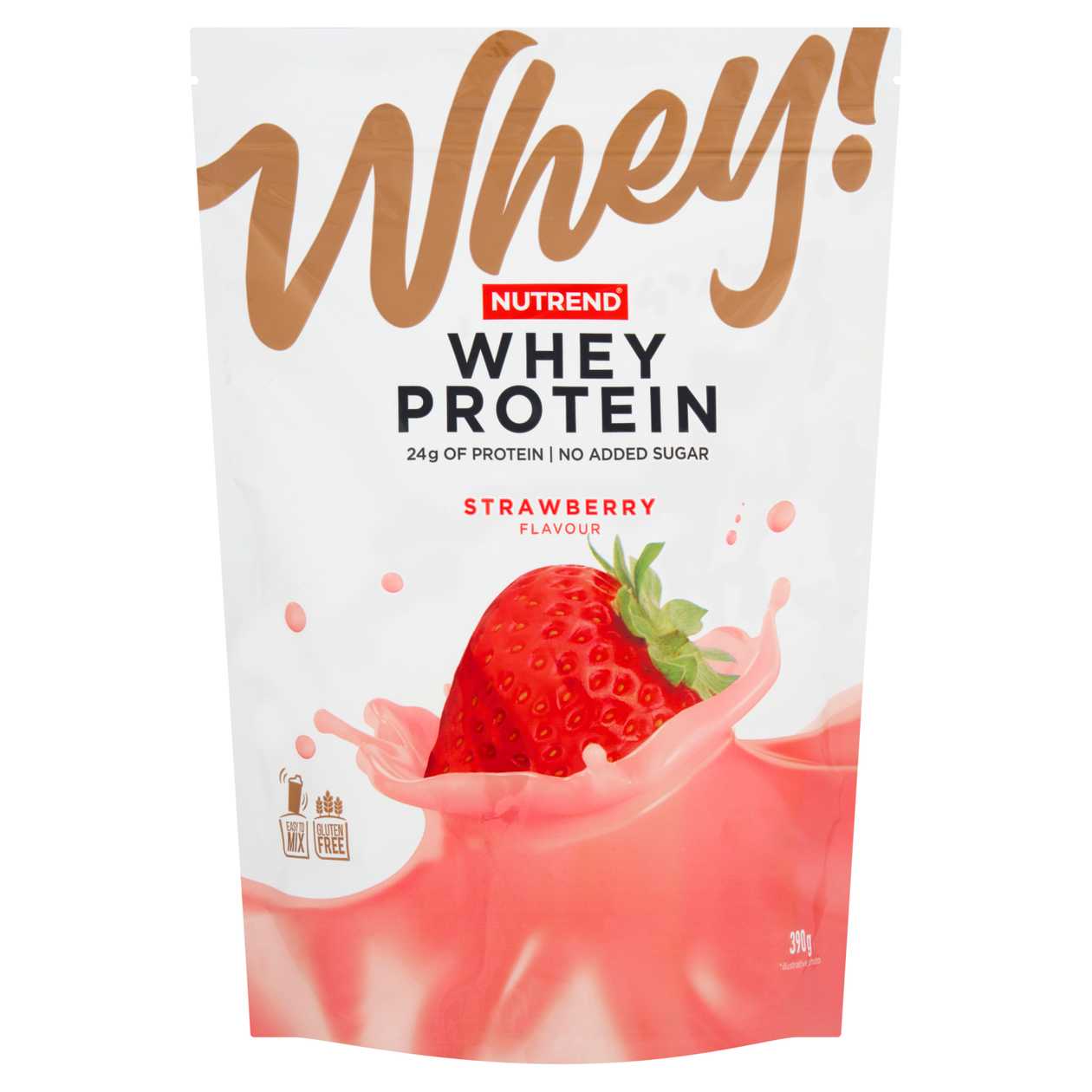 Nutrend Whey Protein příchuť jahoda 390g