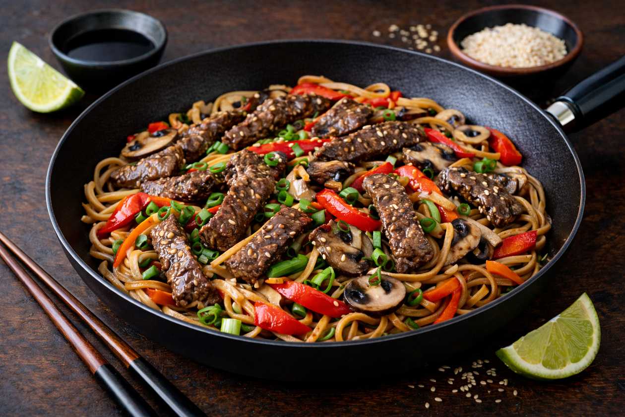 Wok with beef
