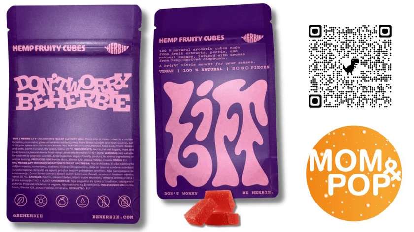 🆕 Herbie Lift Hemp Fruit Cubes, X 3