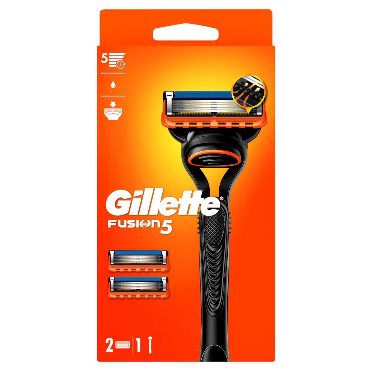 Gillette Fusion5 Pánský Holicí Strojek, 1 Holicí Strojek Gillette S 5 Břity