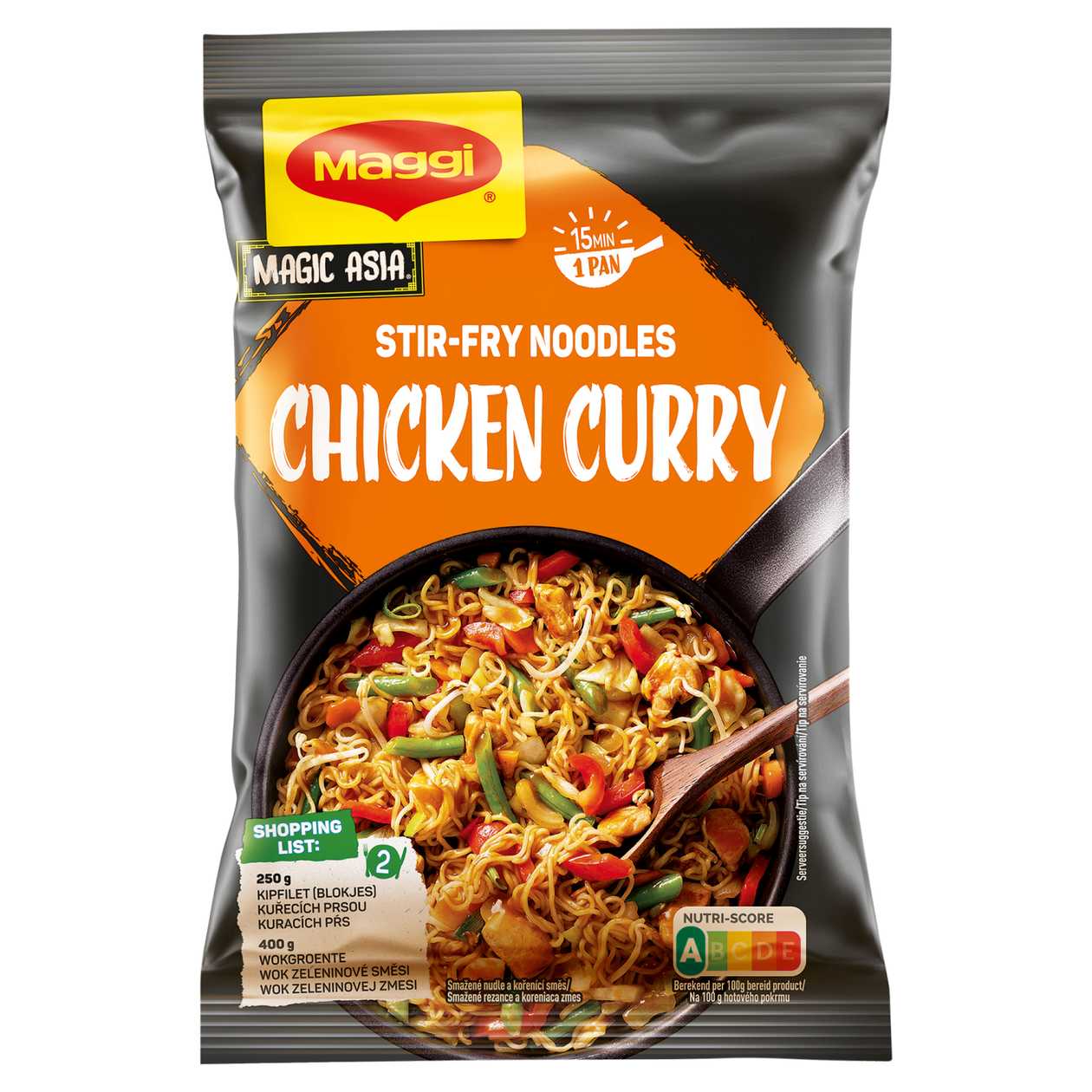 MAGGI Pan Noodles Chicken Curry, Bag 185g