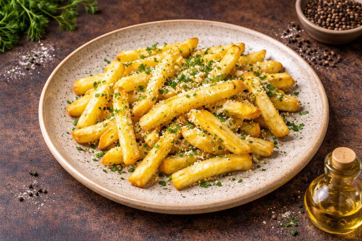 French Fries with Parmesan and Garlic