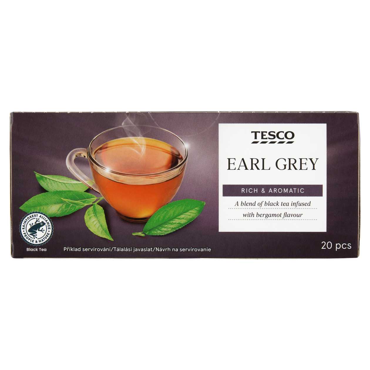 TESCO EARL GREY CERNY CAJ 20 S