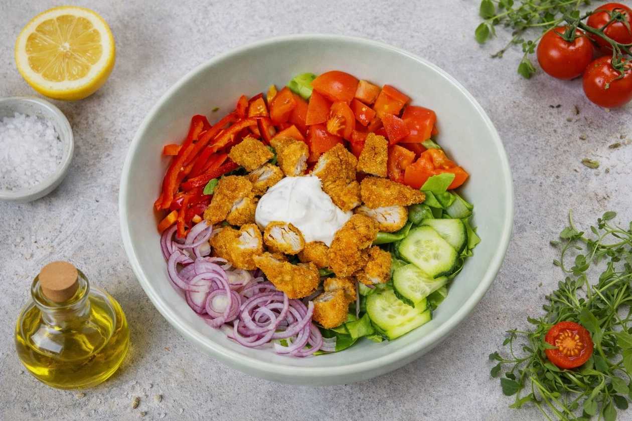 Crispy chicken salad
