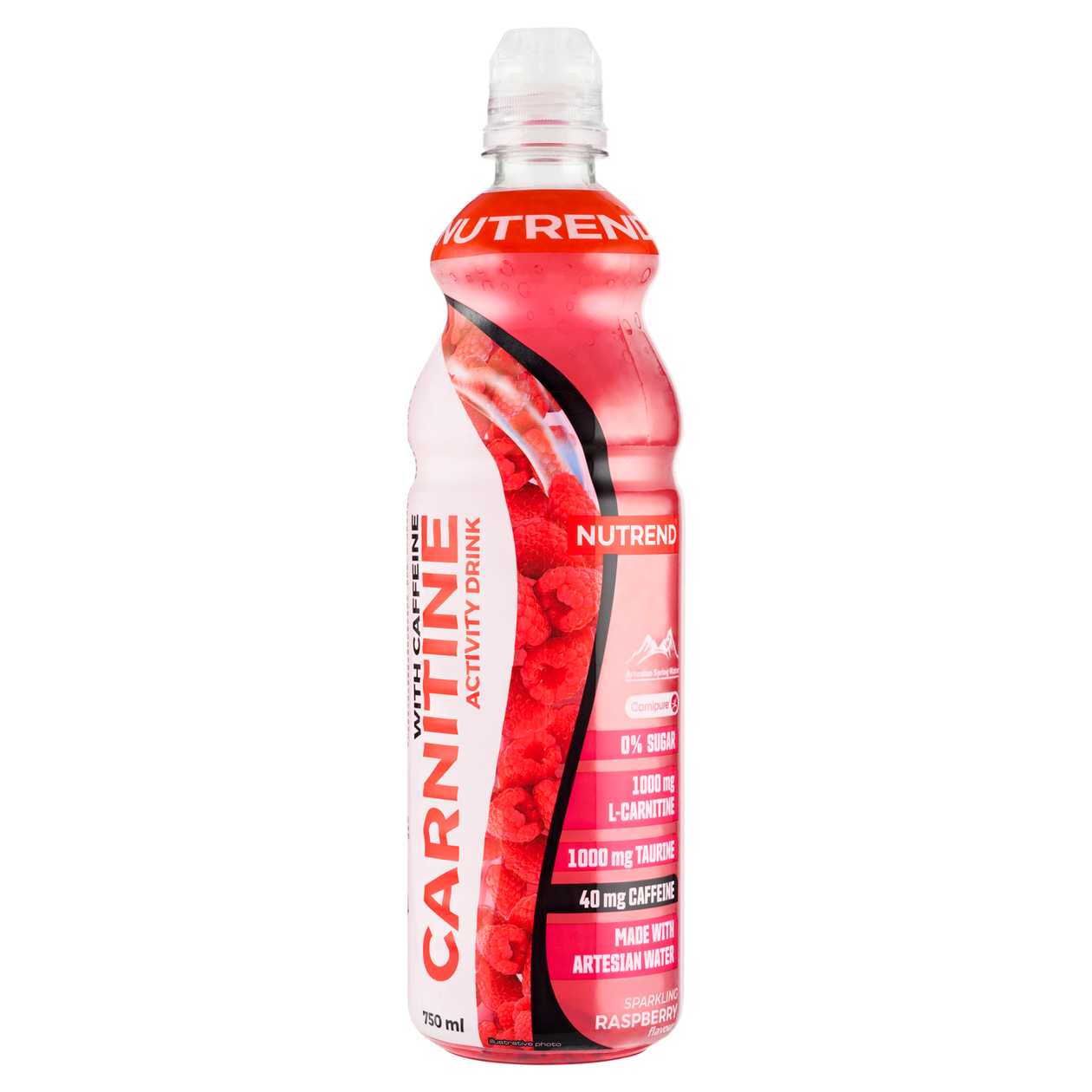Nutrend Carnitine Activity Drink with Caffeine příchuť malina 750ml