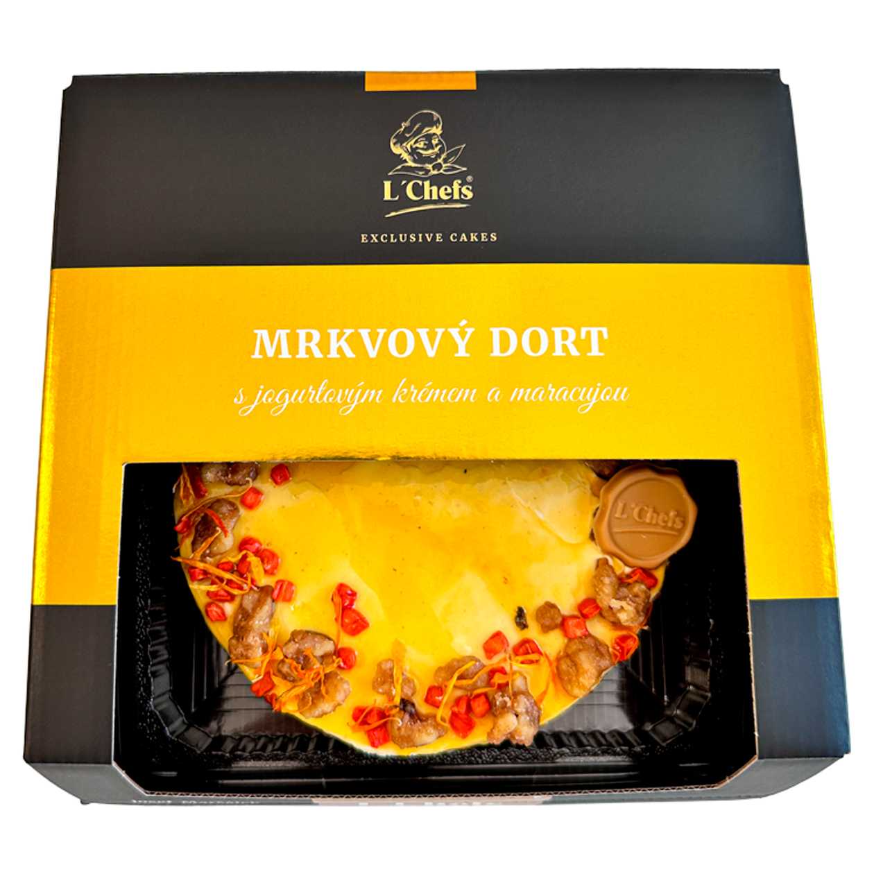 L'Chefs Mrkvový dort s jogurtovým krémem a maracujou 600g