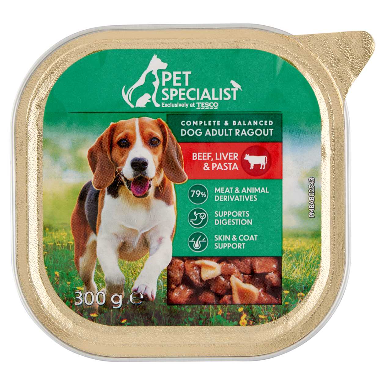 Pet Specialist Complete & Balanced Dog Adult Ragout Beef, Liver & Pasta 300g