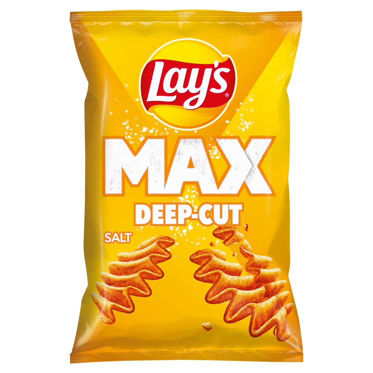 Lay's Max Deep-Cut smažené bramborové lupínky solené 120g