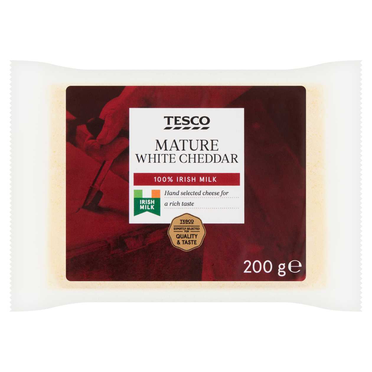 TESCO CHEDDAR ZRAJICI BILY TVRDY SYR 200 g