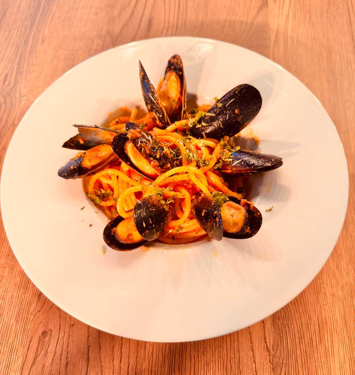 SPAGHETTI COZZE È ‘NDUJA